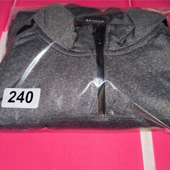 SPYDER Active 1/4 Zip Pullover Mock Neck Men's Extra Large - Picture 5 of 5